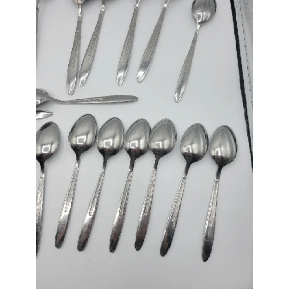 Stanley Roberts Florentine Rose stainless steel 16 tsp‎ 8 tbsp (24)